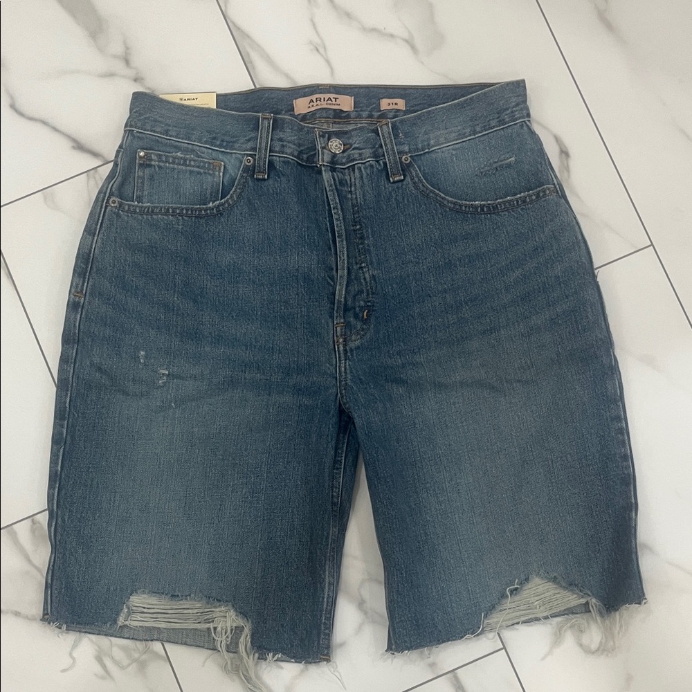 Ariat Distressed Blue Jean Shorts